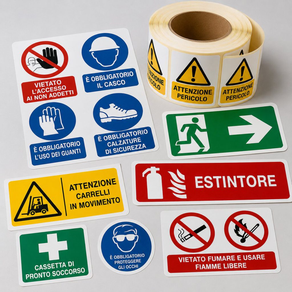 Etichette adesive di sicurezza